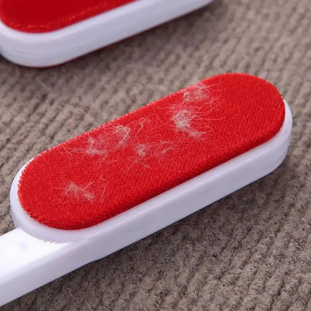 Self-Cleaning Lint Sticking Roller 2 Sides Dedusting Brush Pet Hair Remover Brush Removing Dog Cat Hair from Sofa Carpet Clothes